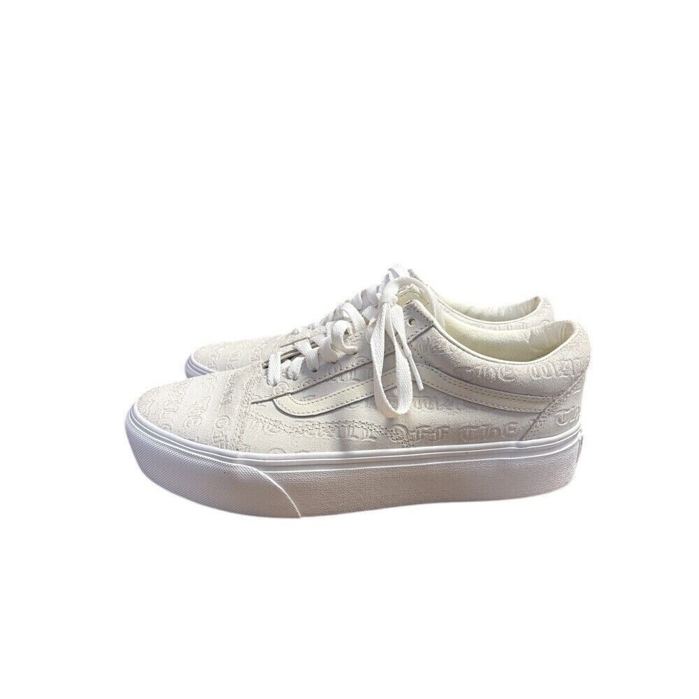 Vans Sneakers Old Skool Platform Deboss Marshmallow White Women Size 9 New‎